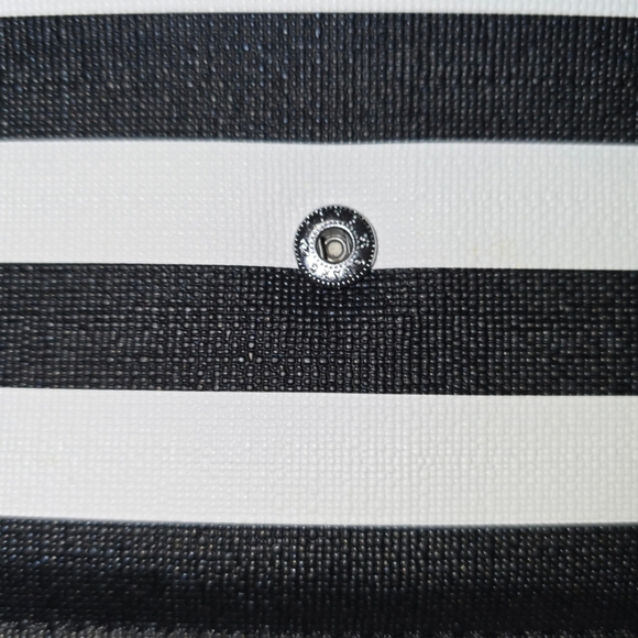 Kut from the Kloth Black and White Striped Tri-Fold Wallet - Picture 2 of 6